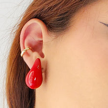 Load image into Gallery viewer, Enamel Big Drop Earrings