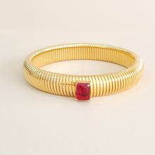 Load image into Gallery viewer, Baguette Cz Flex Bracelet ( Gold )