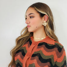 Load image into Gallery viewer, Hammered Square Plate Earrings