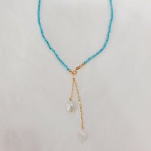 Load image into Gallery viewer, Turquoise Lariat Necklace