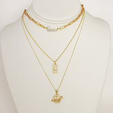 Load image into Gallery viewer, Pearl And Links Chain Necklace