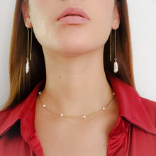 Load image into Gallery viewer, Freshwater Pearls Threader Earrings