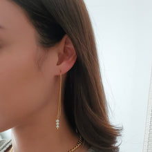 Load image into Gallery viewer, Freshwater Pearls Threader Earrings