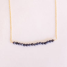 Load image into Gallery viewer, Sapphire Bar Necklace