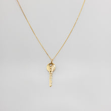 Load image into Gallery viewer, Grateful Key Charm Necklace