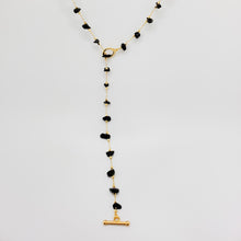 Load image into Gallery viewer, Stones Lariat Toggle Necklace