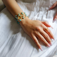 Load image into Gallery viewer, Stones Lariat Toggle Necklace