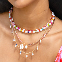 Load image into Gallery viewer, Cowrie Shell and Pearl Necklace