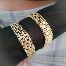 Load image into Gallery viewer, Gold Watch Band Bracelet