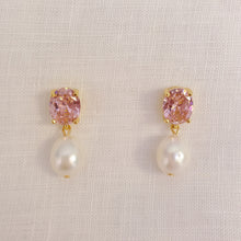 Load image into Gallery viewer, Kate Pearl Drop Stud Earrings