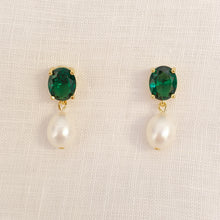 Load image into Gallery viewer, Kate Pearl Drop Stud Earrings