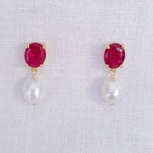 Load image into Gallery viewer, Kate Pearl Drop Stud Earrings