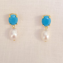 Load image into Gallery viewer, Kate Pearl Drop Stud Earrings