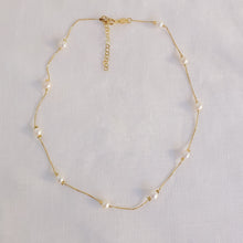 Load image into Gallery viewer, Pearl Station Necklace