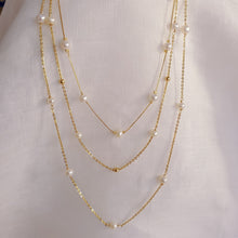 Load image into Gallery viewer, Pearl Station Necklace