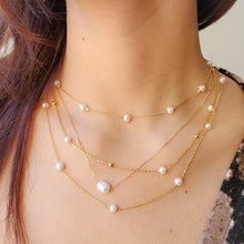 Load image into Gallery viewer, Pearl Station Necklace