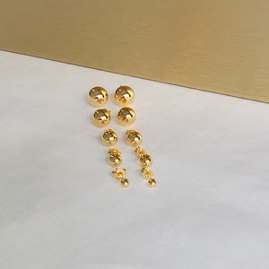 Polished Sphere Ball Stud Earrings