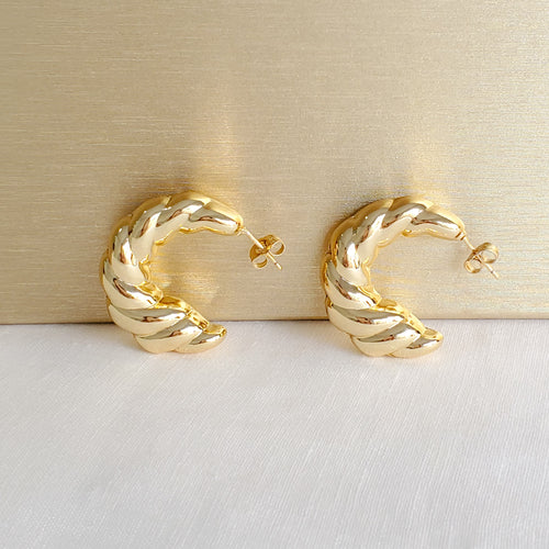 Croissant Hoop Earrings