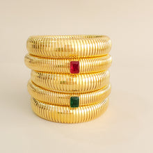 Load image into Gallery viewer, Baguette Cz Flex Bracelet ( Gold )
