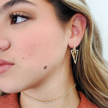 Load image into Gallery viewer, Triangle Dangle Earrings
