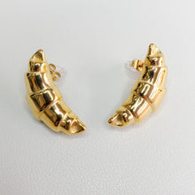 Load image into Gallery viewer, Half Croissant Stud Earrings
