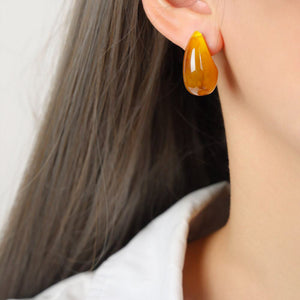 Caramel Stud Earrings