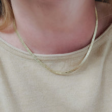 Load image into Gallery viewer, I Love You Herringbone Necklace

