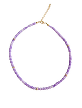 Load image into Gallery viewer, Sugar Bloom pastel agate beaded necklace with gold accents

