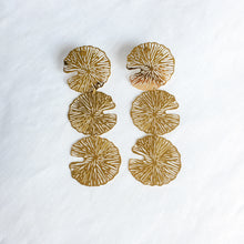 Load image into Gallery viewer, Abstract Sand Dollar Earrings
