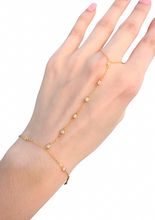Load image into Gallery viewer, celeste-hand-chain-bezel-crystal-gold.jpg
