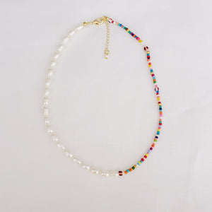 Freshwater Pearls and Seed Beads Necklace