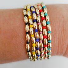 Load image into Gallery viewer, Rice Gold Beads and Miyuki Bracelets
