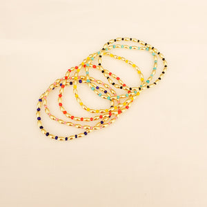 Rice Gold Beads and Miyuki Bracelets