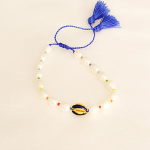 Pearls and Seashell Bracelets