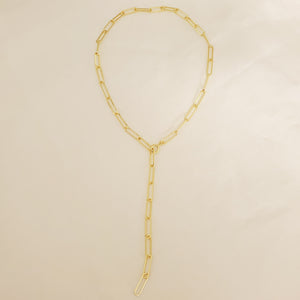 Paperclip Links Chain Necklace/ Lariat