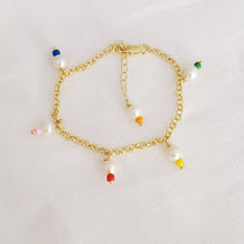 Load image into Gallery viewer, Mixed Pearls and Colorful Beads Bracelet
