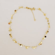 Load image into Gallery viewer, Pearls and Mini Gold Charms Choker/Necklace

