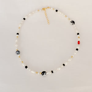 Yin Yang Pearls Necklace/Choker
