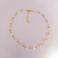 Load image into Gallery viewer, Rainbow Beads and Pearls Necklace

