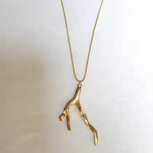 Load image into Gallery viewer, Gold Coral Branch Necklace
