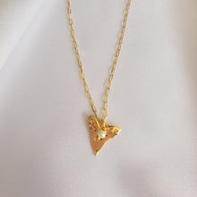 Load image into Gallery viewer, Shark Tooth and Pearl Charm Necklace
