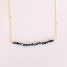 Load image into Gallery viewer, Sapphire Bar Necklace
