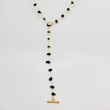 Load image into Gallery viewer, Stones Lariat Toggle Necklace
