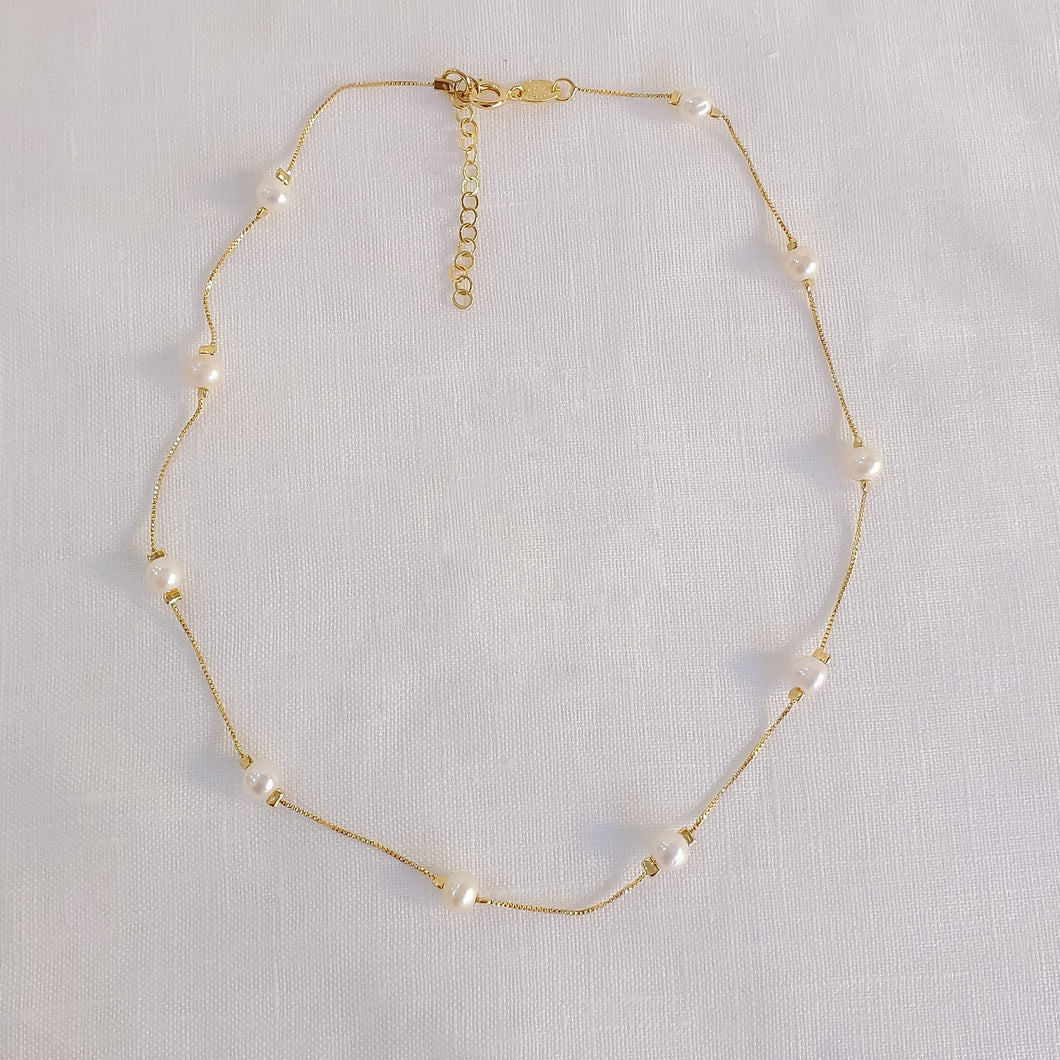 Pearl Station Necklace